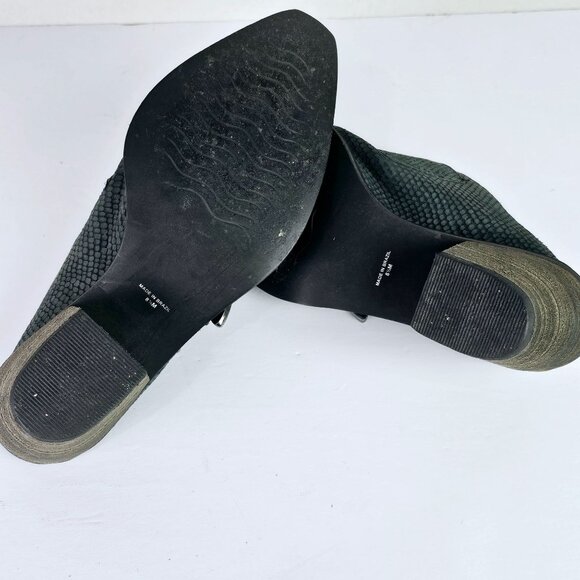 Matisse Bloke Double Buckle Slip-on Suede Croc Mule with Block Heel, 8.5M - Picture 8 of 11